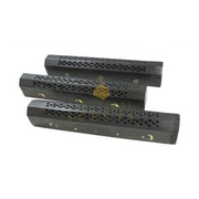 Assorted Black Box Storage Incense Holders