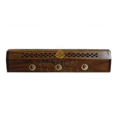 Yin Yang Coffin Incense Box – Wooden Ash Catcher