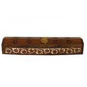 Carved Flower Coffin Incense Holder