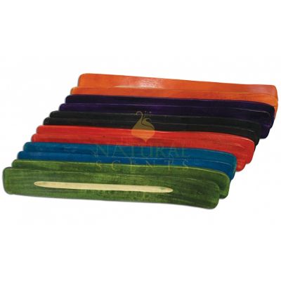 Colored Wooden Incense Holders – Assorted Colors