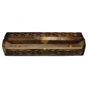 Celtic Finish Antique Coffin Incense Holder Box