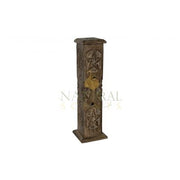 Pentacle Incense Holder Tower – Wooden Ash Catcher