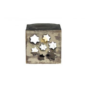 Rustic Star Cutout Wooden Oil Burner – Decorative Essential Oil & Wax Melt Aromatherapy DiffuserSunburst Stone Oil Burner with Glass Dish – Hand-Carved Essential Oil & Wax Melt Aromatherapy Diffuser