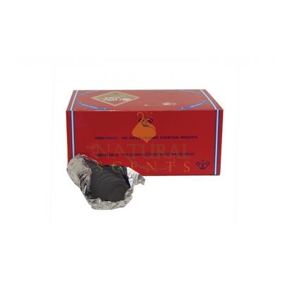 Three Kings Charcoal 33mm Box – 100 Quick Light Tablets