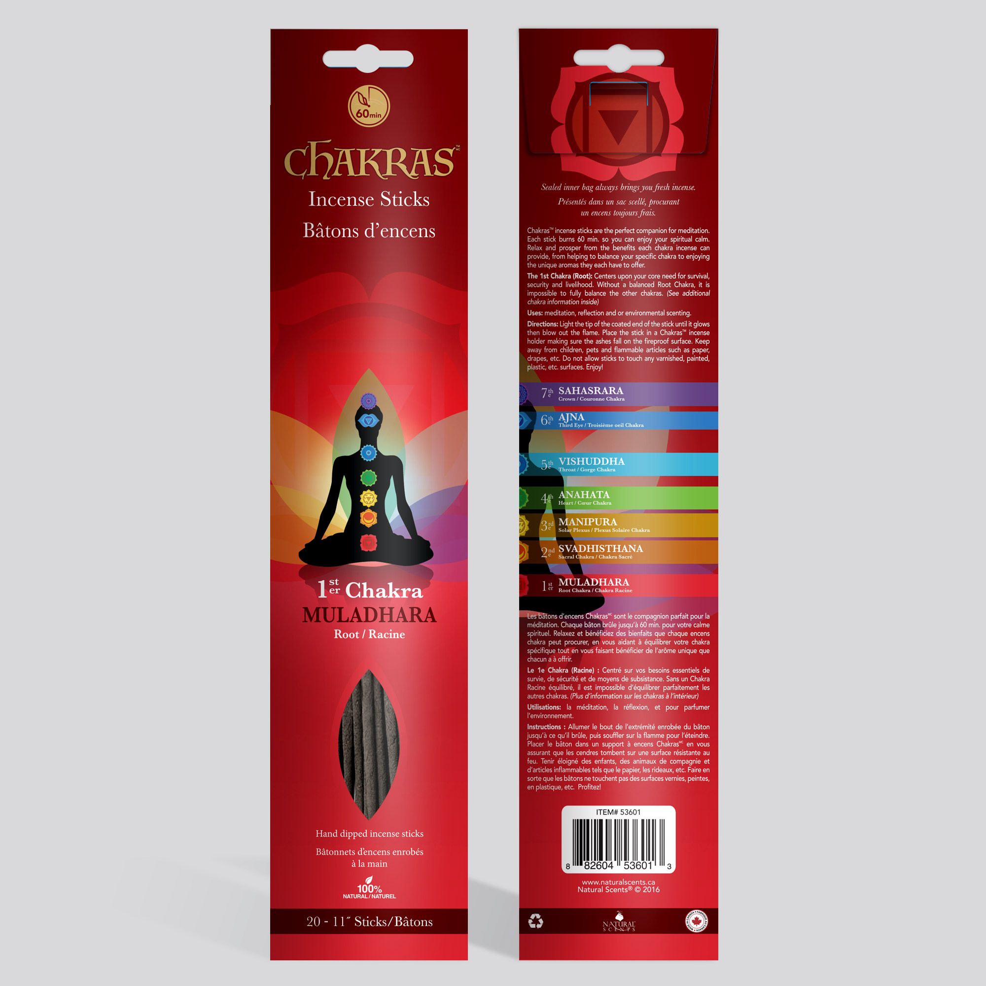 Chakras Incense® #01 Muladhara Incense Sticks