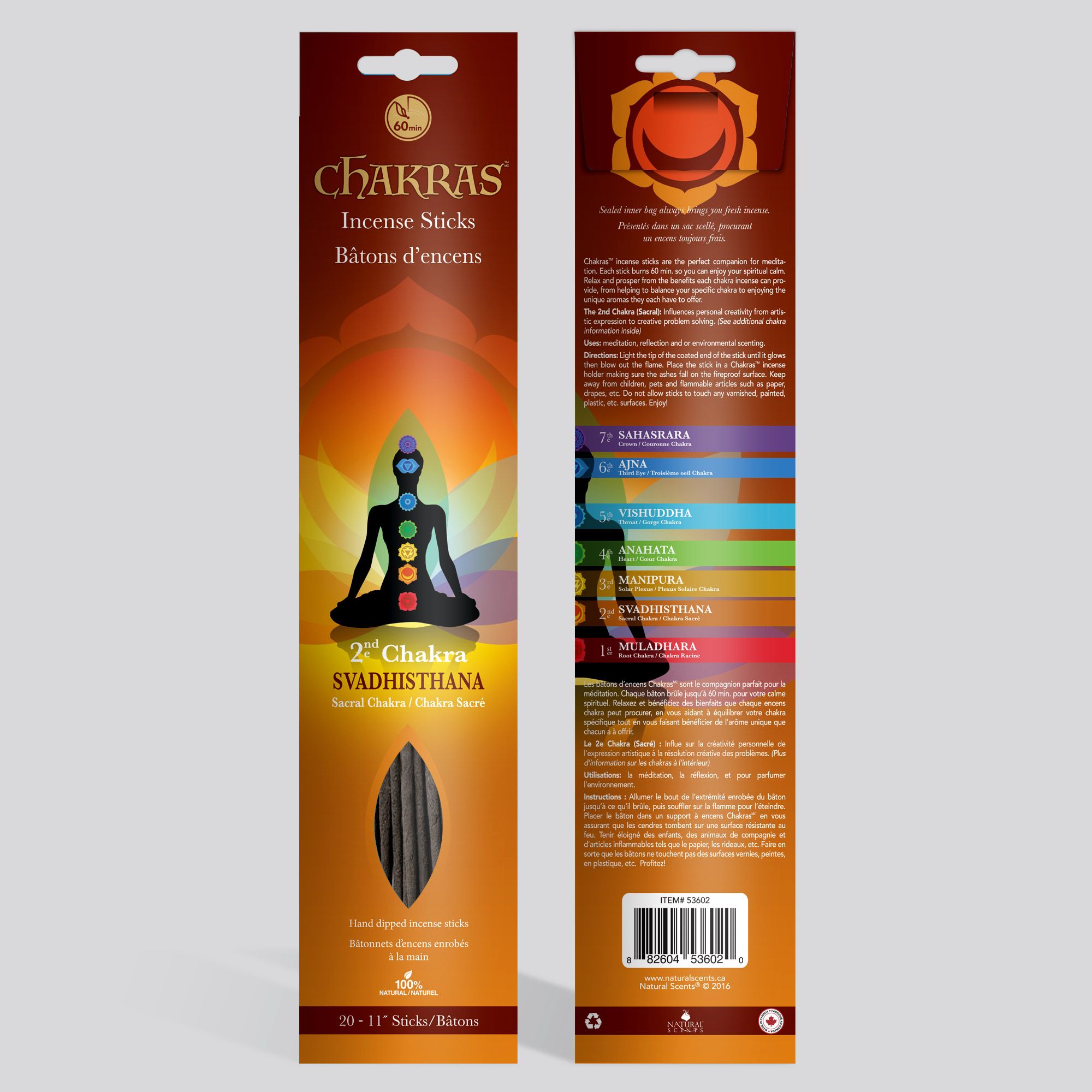 Chakras Incense® #02 Svadhisthana Incense Sticks