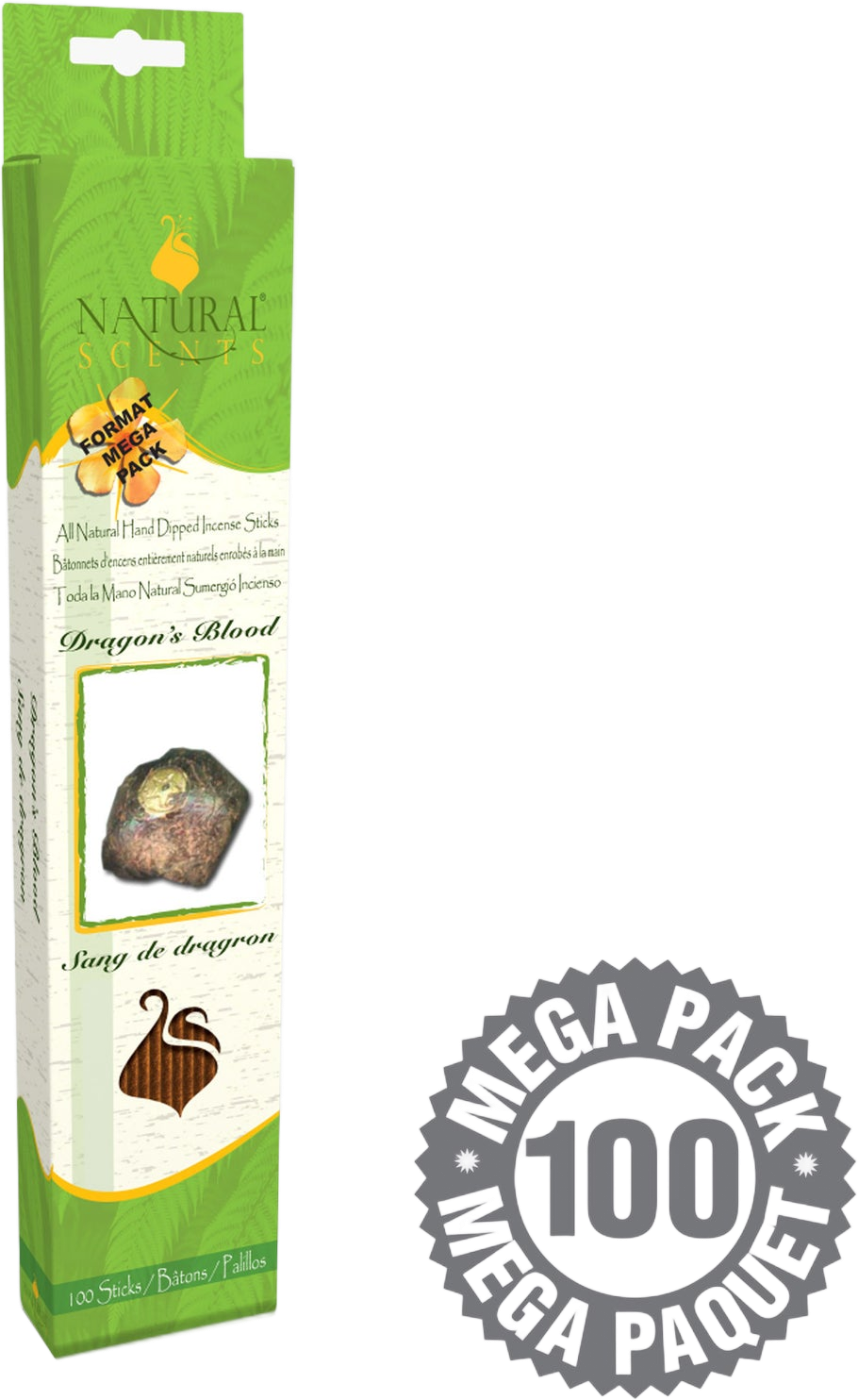 Natural Scents Dragon's Blood Incense Sticks (100 pack)