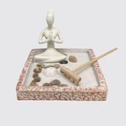 Zen Garden Meditation Set – Mini Sand Garden with Rake and Stones