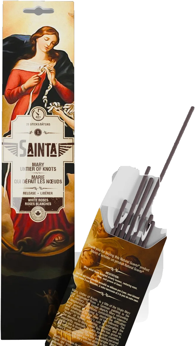 SAINTA Incense - Mary-untier-of-knots - Release - White Roses